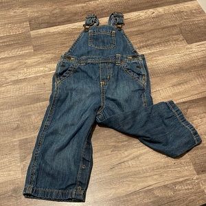 Old Navy, toddler boy, denim overall. Size 18-24 months.